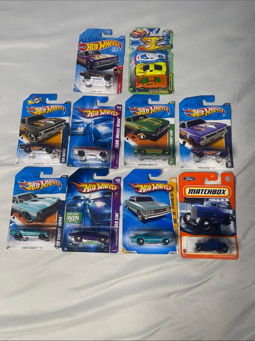 Assorted Die-Cast Toy Car Pack - Multi-Color